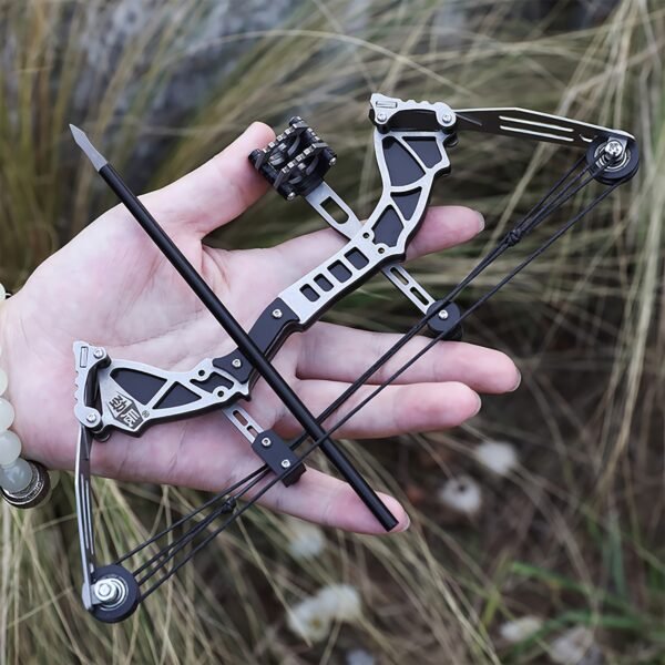 9.5" RH/LH Compound Bow and Arrows Set for Target Shooting, Hunting, and Survival - Perfect Archery Gift with Pocket Bow - 图片 8