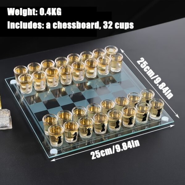 Bar Drinking Games Chess Game Set Party Favor with 32 Game Glasses Bar Entertainment Supplies - 图片 10