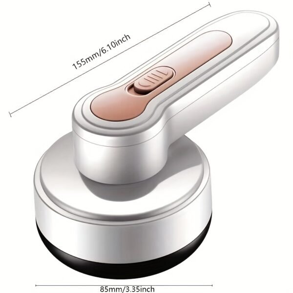 Compact USB-Rechargeable Lint Remover - Premium Fabric Shaver for a Flawless Wardrobe & Home - Eradicates Lint Balls & Fuzz Effortlessly - Versatile for Clothes, Furniture, Carpets with Cleaning Brush - 图片 2