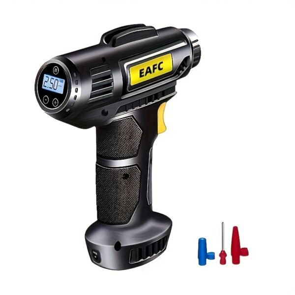 150PSI Cordless Tire Pump: USB Charging, Night-Light, & Pressure Gauge - Your Go-To for Cars, Bikes, and More! - 图片 10