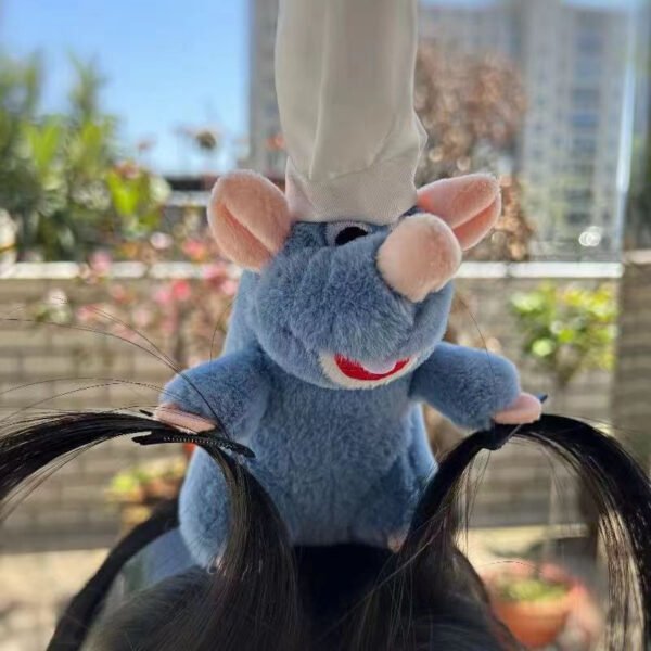 Plush Rat Headband - Fun Party & Cosplay Accessory - Cute Animal Design - Non-Slip, Loose Fit - Suitable for Women and Girls - Single Piece - Fashion Style - Plastic Material - No Feathers - 图片 6