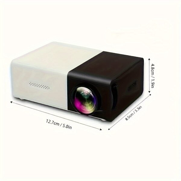 IWEEGA Mini Portable Projector High-Definition Movie Projector Bright 3000+ Lumen HD LED Light Source With USB, SD Connectivity, Button Control, For Home Cinemas And Outdoor Camping Adventures - 图片 5