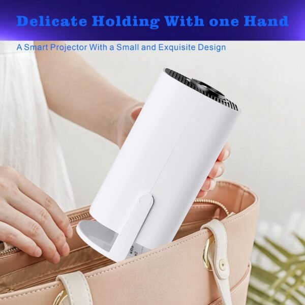 Portable 4K Mini Projector - Wireless 2.4/5G WiFi, BT 5.0, Android 11, Auto Keystone, 180° Rotation - Compact Home Theater for Movies, Gaming, and Entertainment - 图片 7
