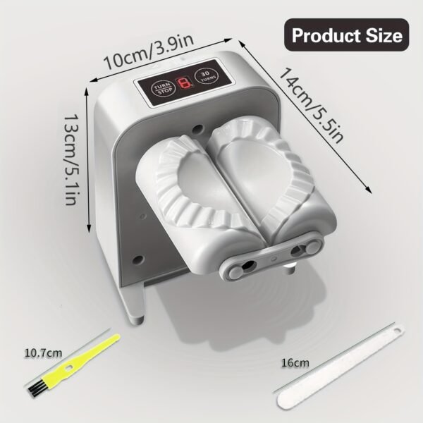 Dumpling Maker Machine - 2 Modes Quick Forming Tool with Spoon, Brush, and Press for Chinese Dumpling and Wonton Making - 图片 3