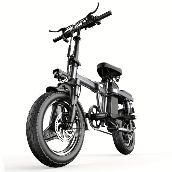 Electric Bike, 500W Motor, 14" Tire Folding Mini Ebikes For Adults, 20MPH 25Miles Range Commuter Adults Electric Bicycle, 48V 13AH Battery, Dual Suspension - 图片 2