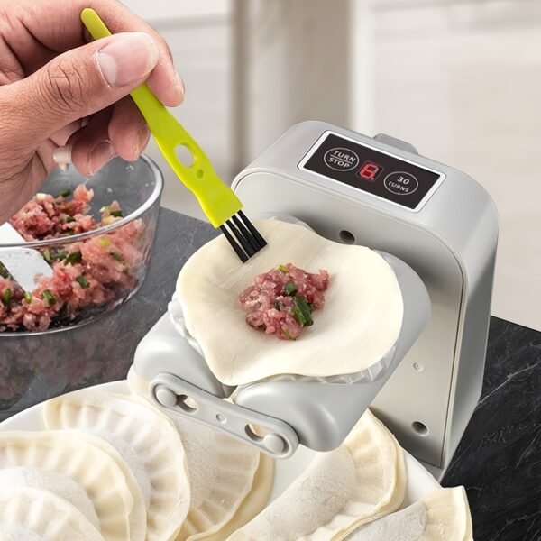 Dumpling Maker Machine - 2 Modes Quick Forming Tool with Spoon, Brush, and Press for Chinese Dumpling and Wonton Making - 图片 6