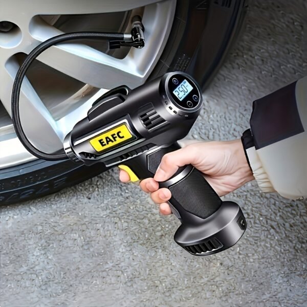 150PSI Cordless Tire Pump: USB Charging, Night-Light, & Pressure Gauge - Your Go-To for Cars, Bikes, and More! - 图片 4