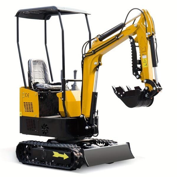 1 Ton Hydraulic Mini Digger Crawler Excavator With 13.5 Hp EPA Engine, Bucket, Hydraulic Thumb Clip, Trencher Digger Machine For Construction, Garden, Farms, Roads - 图片 4