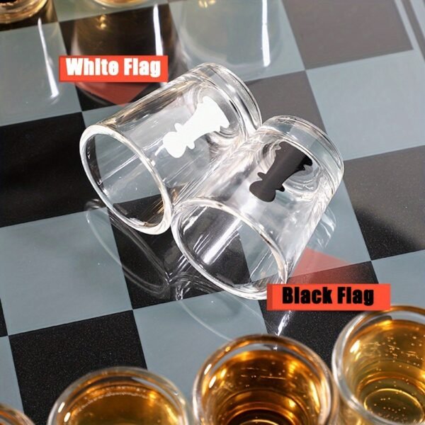 Bar Drinking Games Chess Game Set Party Favor with 32 Game Glasses Bar Entertainment Supplies - 图片 9