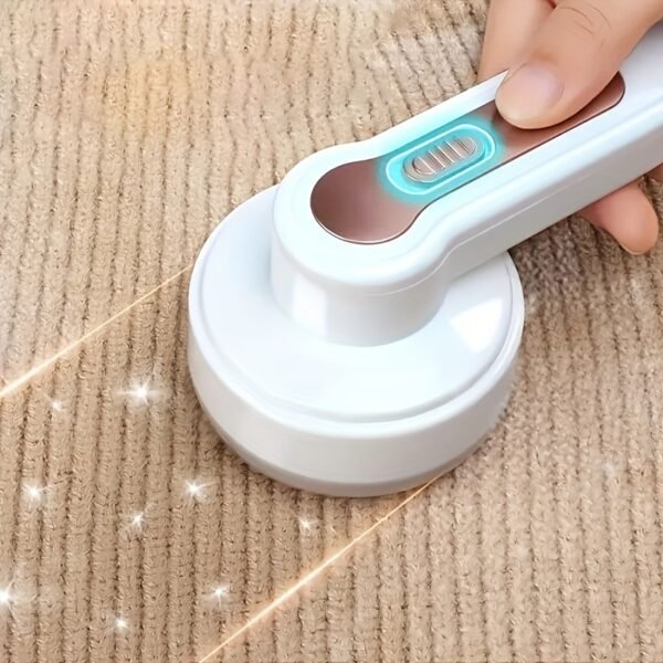 Compact USB-Rechargeable Lint Remover - Premium Fabric Shaver for a Flawless Wardrobe & Home - Eradicates Lint Balls & Fuzz Effortlessly - Versatile for Clothes, Furniture, Carpets with Cleaning Brush - 图片 5