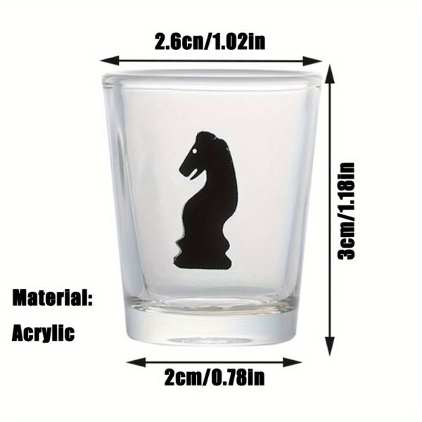 Bar Drinking Games Chess Game Set Party Favor with 32 Game Glasses Bar Entertainment Supplies - 图片 11
