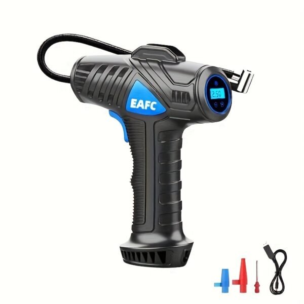 150PSI Cordless Tire Pump: USB Charging, Night-Light, & Pressure Gauge - Your Go-To for Cars, Bikes, and More! - 图片 7