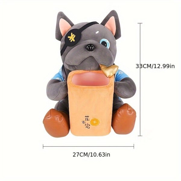 2-in-1 Car Tissue Holder & Trash Can - Lightweight, Cute Design for Driver's Seat Armrest - Fits Most Vehicles - 图片 2