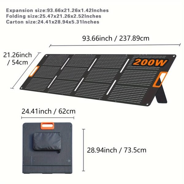 1000W(Peak 2000W)/1075Wh Portable Power Station With Foldable Solar Panel (200W), 1075Wh LiFePO4 (LFP) Battery, Fast Charging, Solar Generator Suitable For Family Emergency Outdoor Hunting Camping RV Trip - 图片 9