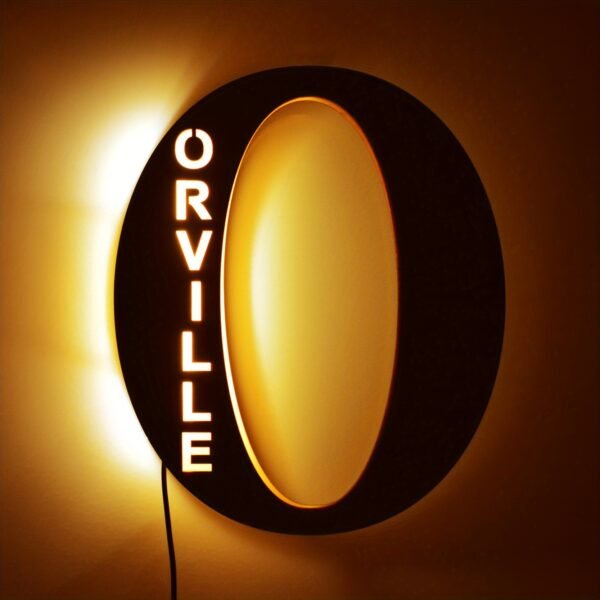 1pc Customized Wooden LED Letter Nightlight - 29cm Height Personalized Wall Lamp with Romantic Traditional Style, Custom Engravable Wood, Ideal Gift for Couples, Friends, and Family - 图片 24