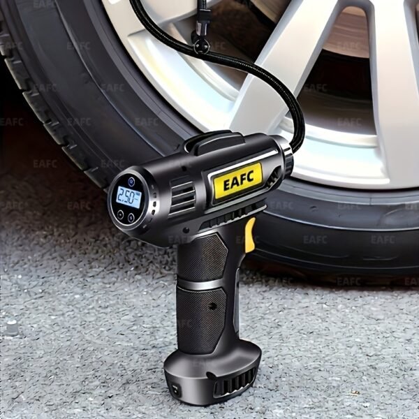 150PSI Cordless Tire Pump: USB Charging, Night-Light, & Pressure Gauge - Your Go-To for Cars, Bikes, and More! - 图片 6
