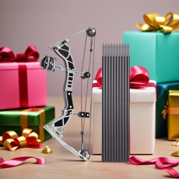 9.5" RH/LH Compound Bow and Arrows Set for Target Shooting, Hunting, and Survival - Perfect Archery Gift with Pocket Bow - 图片 5