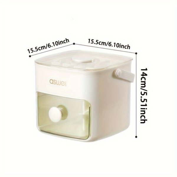 Easy-Press Large Capacity Ice Maker with Food-Grade ABS Storage Tray - Portable, No-Power Needed for Fridge & Kitchen Essentials - Includes Scoop & Bin, Perfect for Parties, Outdoor Events, Christmas & Halloween Gifts - 图片 4