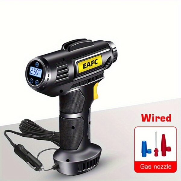 150PSI Cordless Tire Pump: USB Charging, Night-Light, & Pressure Gauge - Your Go-To for Cars, Bikes, and More! - 图片 3