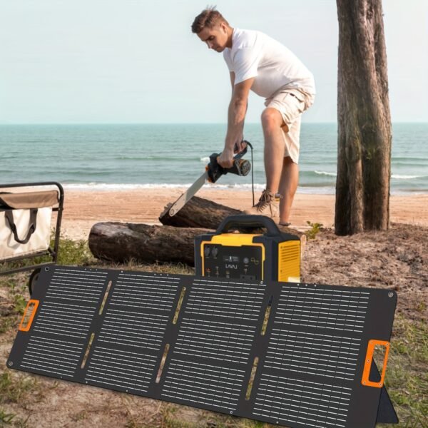 1000W(Peak 2000W)/1075Wh Portable Power Station With Foldable Solar Panel (200W), 1075Wh LiFePO4 (LFP) Battery, Fast Charging, Solar Generator Suitable For Family Emergency Outdoor Hunting Camping RV Trip - 图片 11