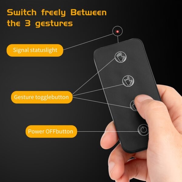 1pc LED Car Finger Light with Remote - Road Rage Gesture Signal, Eye-catching Hand Lamp for Nighttime Driving - 图片 3